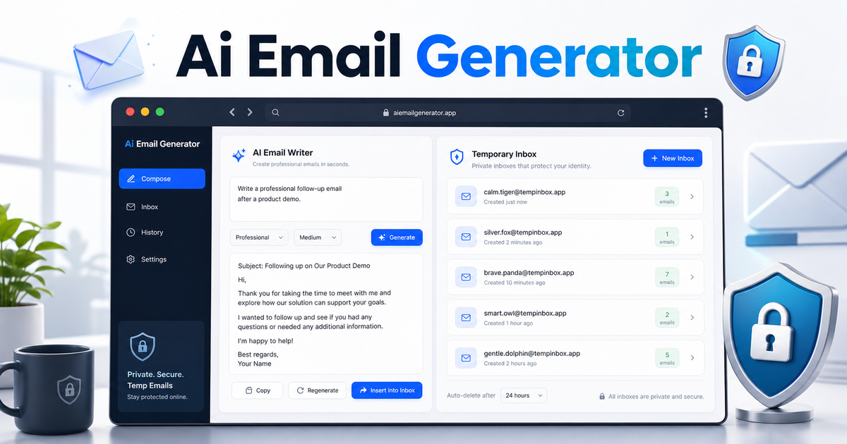 Free AI Email Generator - Generate AI Emails Online | AI Email Generator Free